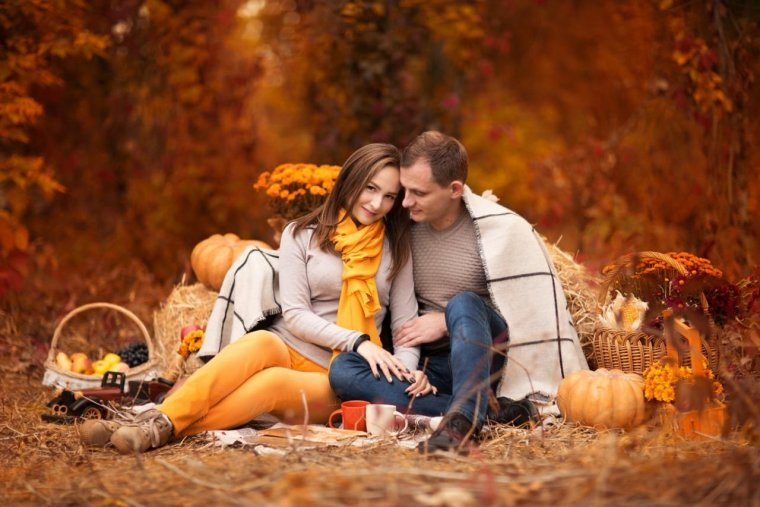 Осенние фотосессии на природе