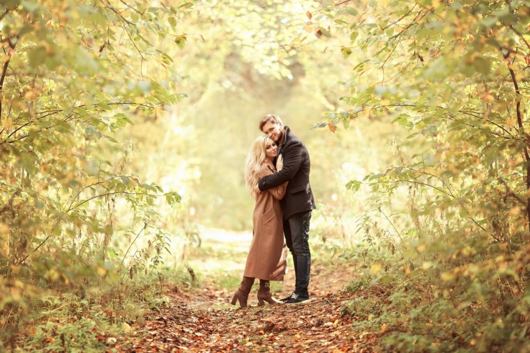 Влюбленные осенью