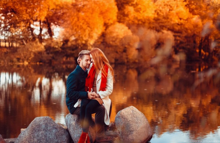 Осенняя лав стори в лесу