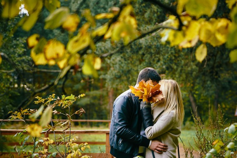 Осенняя фотосессия лав стори