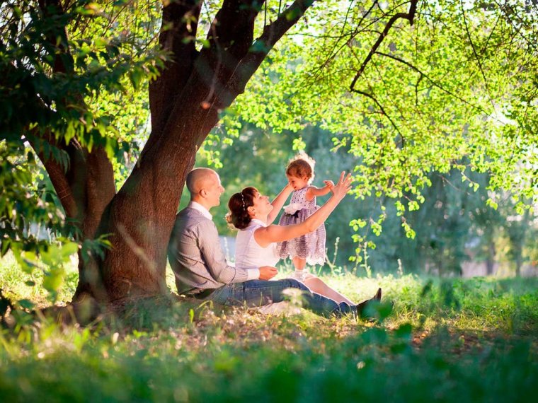 Фотосессия девушки летом
