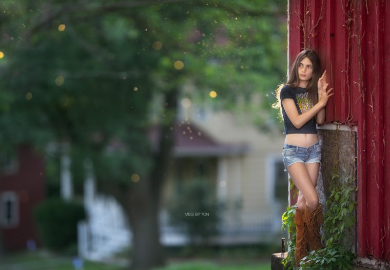 Девушка солнце природа