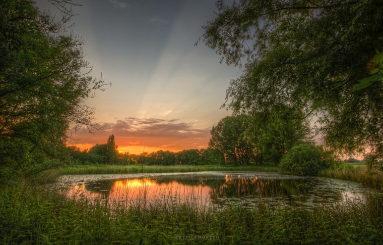 Лето река солнце