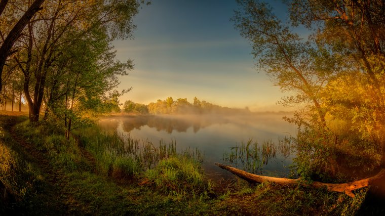 Пейзаж рассвет