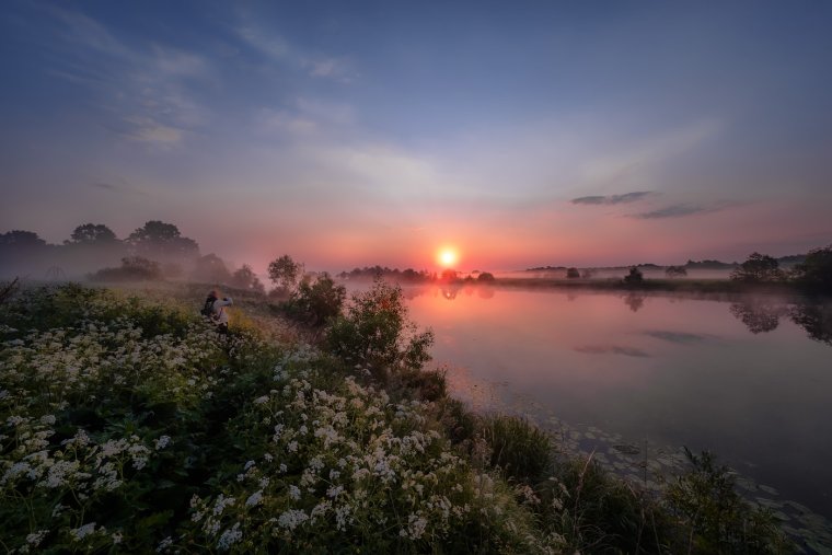 «Рассвет на реке Кроноцкой» Шпиленок