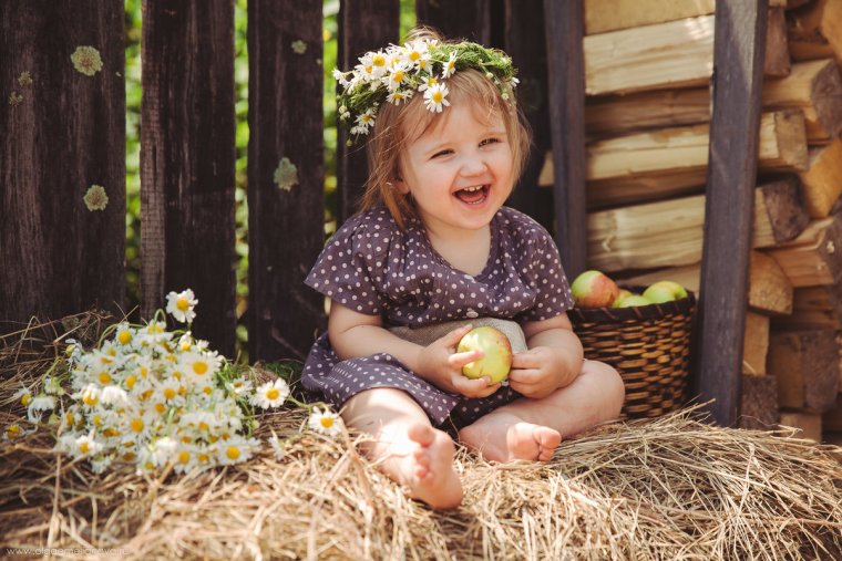 Фотосессия в деревенском стиле летом