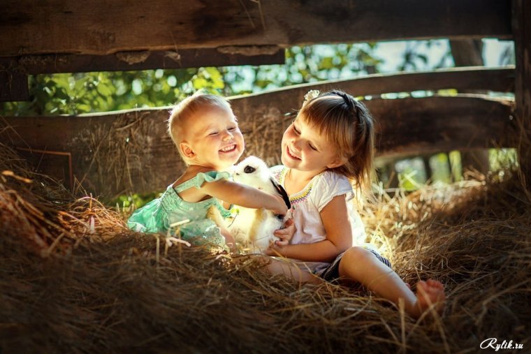 Детские фотосессии в деревне