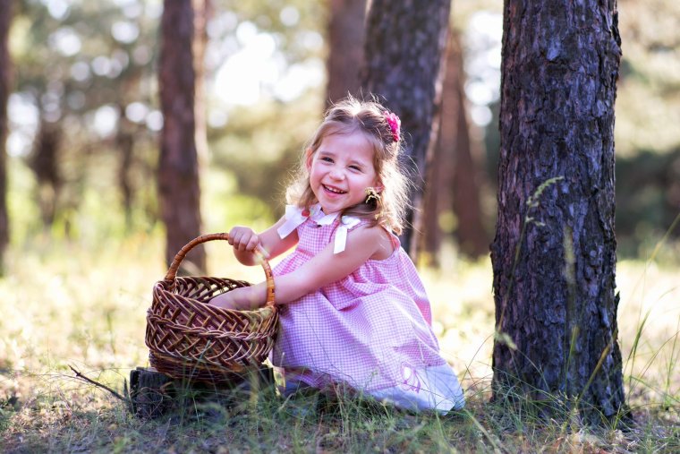 Детская фотосессия на природе летом