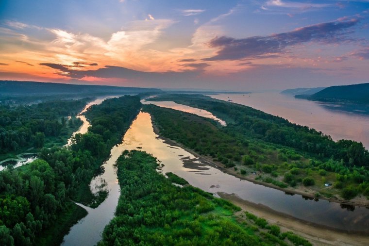 Волга Устье эстуарий