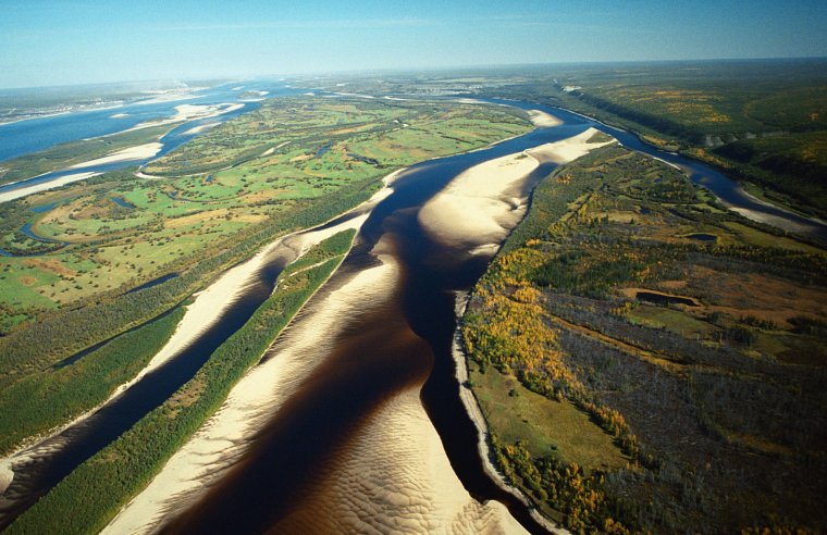Дельта реки Енисей