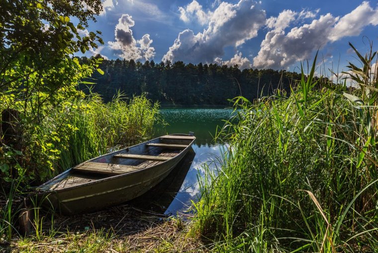 Озеро сент-Мэри, лодка
