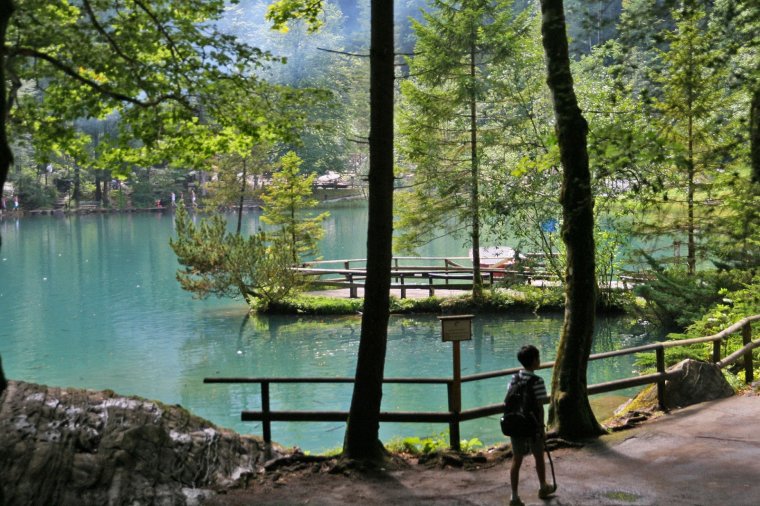 Озеро Blausee летом