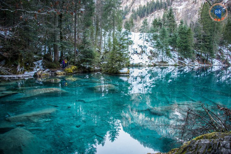 Озеро Blausee Швейцария
