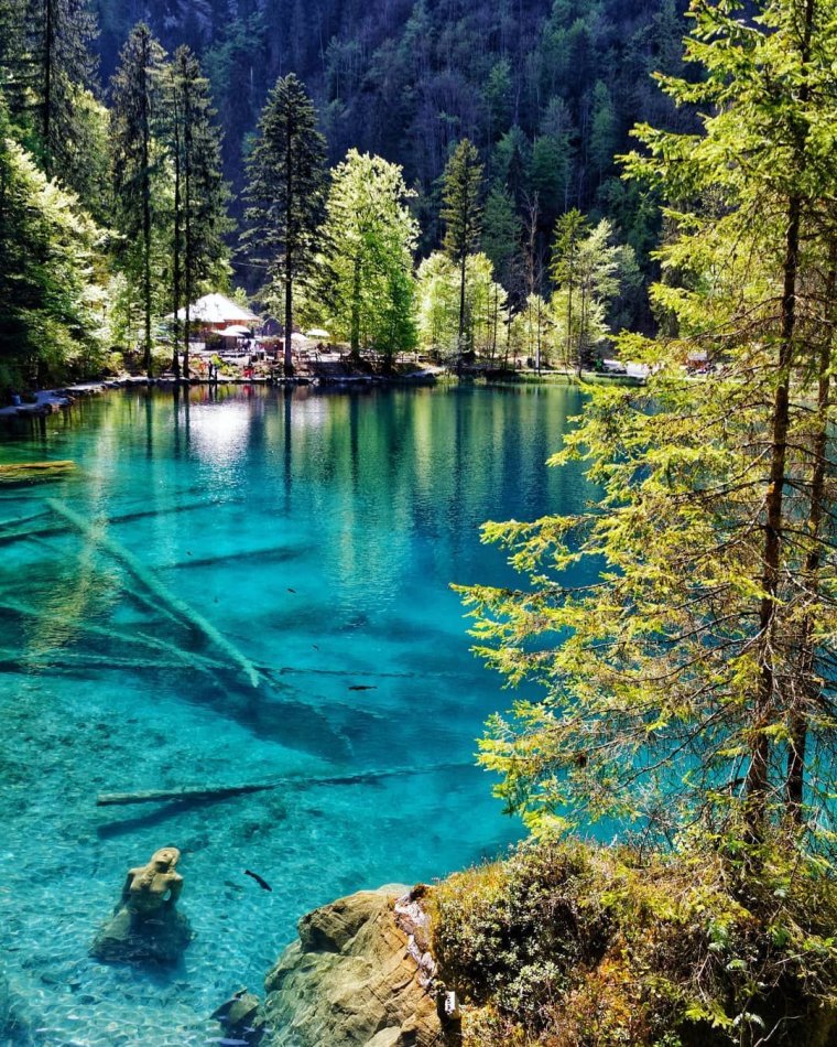 Озеро Блаузее зимой