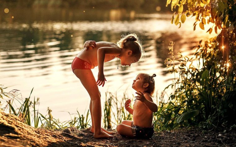 Летом на речке