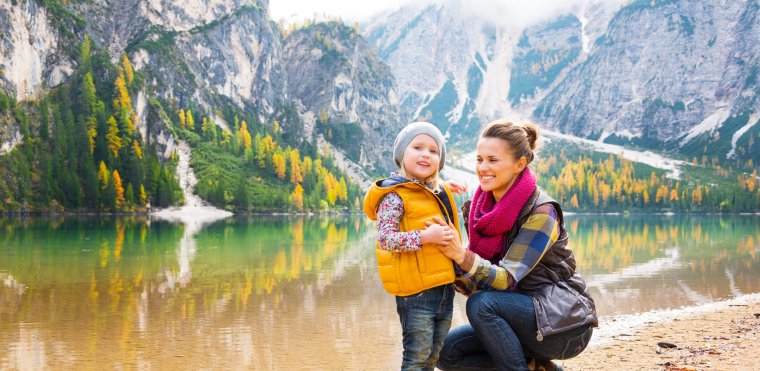 Горы с дочкой