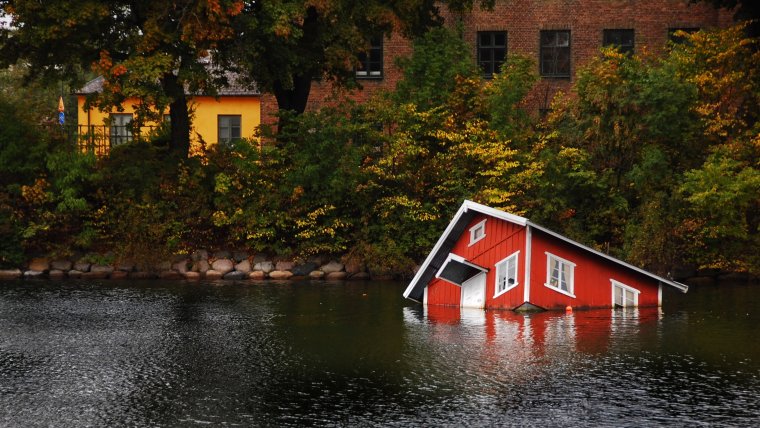 Норвегия домики у воды