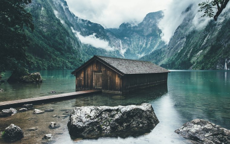 Эллинг, озеро Obersee, Германия