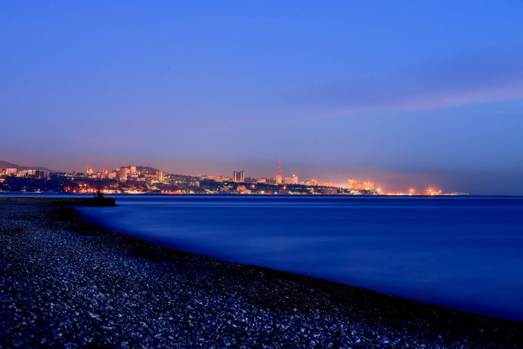 Ночной Адлер море