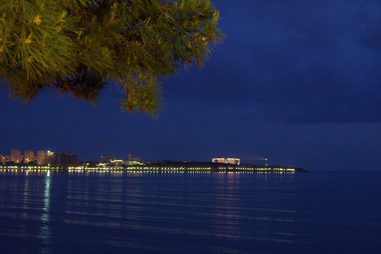 Ночь море Геленджик