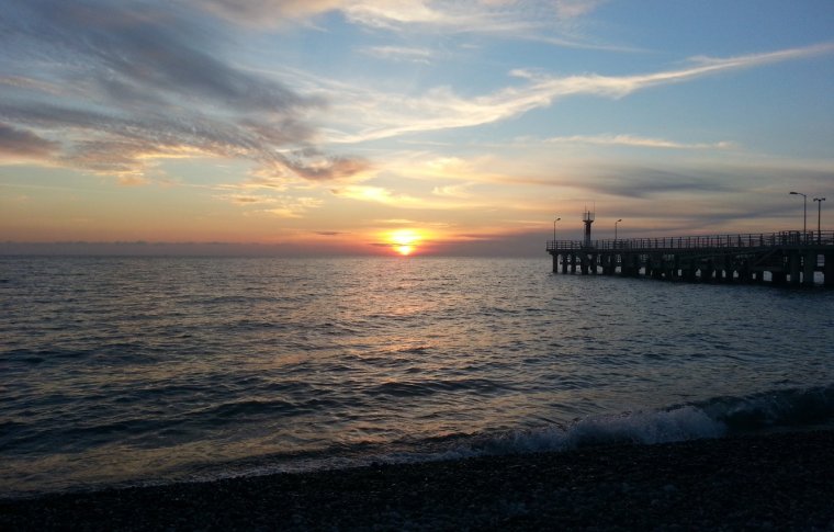 Вечернее море