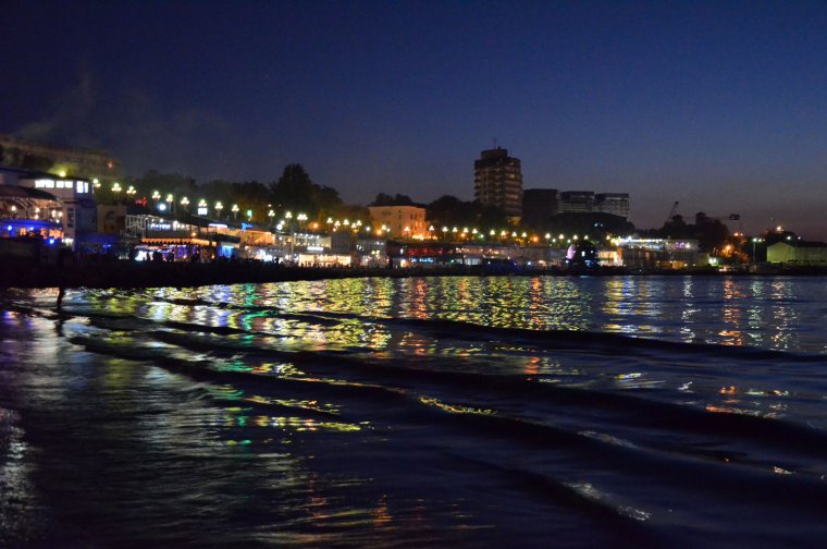 Анапа вечерняя набережная