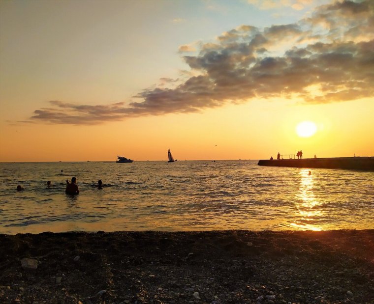 Вечернее море Сочи