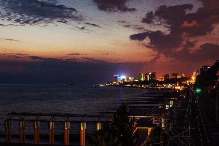 Черное море Адлер