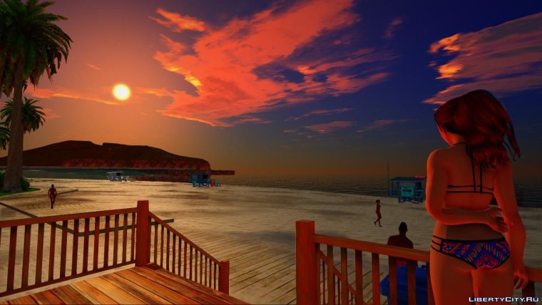 ГТА Сан андреас пляж