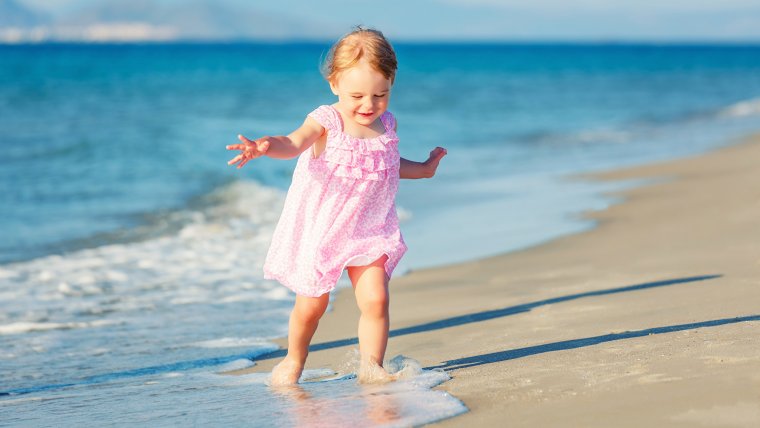 Детишки на море