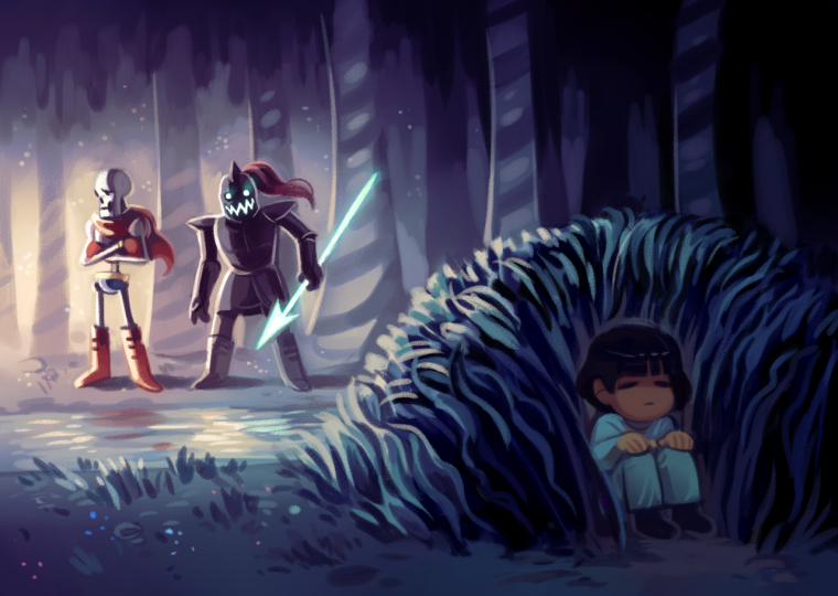 Undertale Водопадье персонажи
