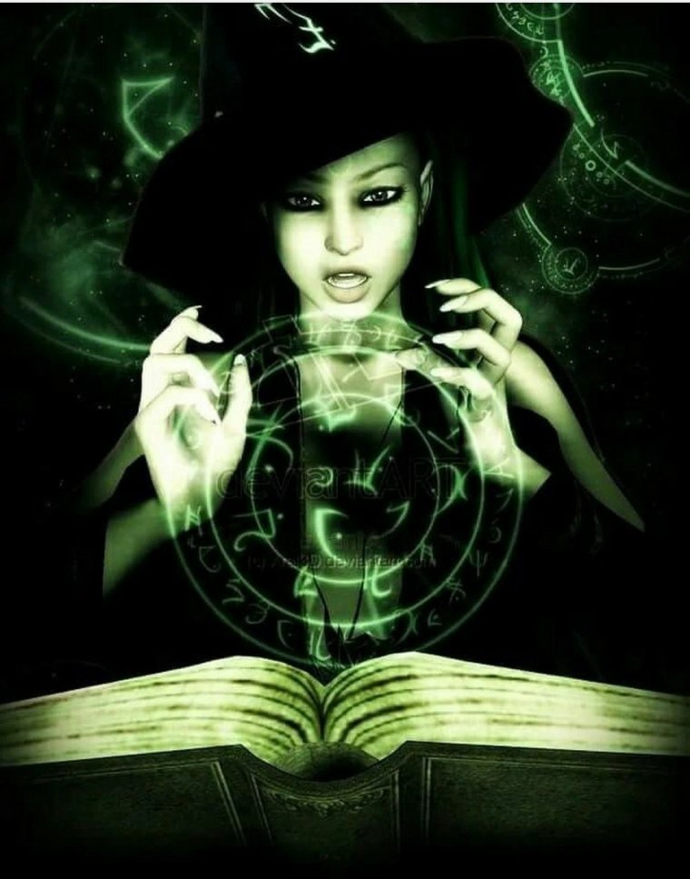 Ведьма зеленая магия