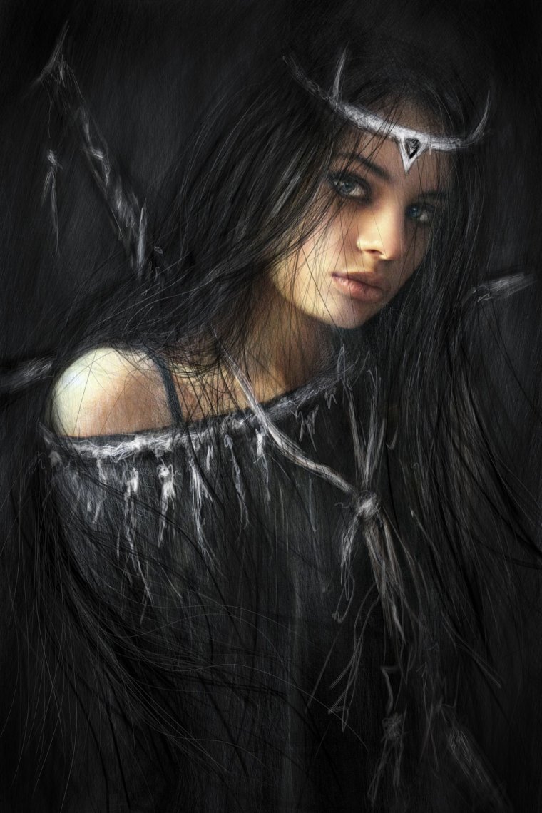 Красивая ведьма фэнтези