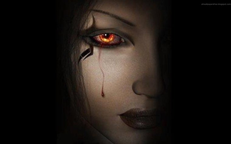 Демонические глаза фэнтези