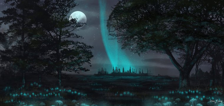 Фантастические ночные пейзажи