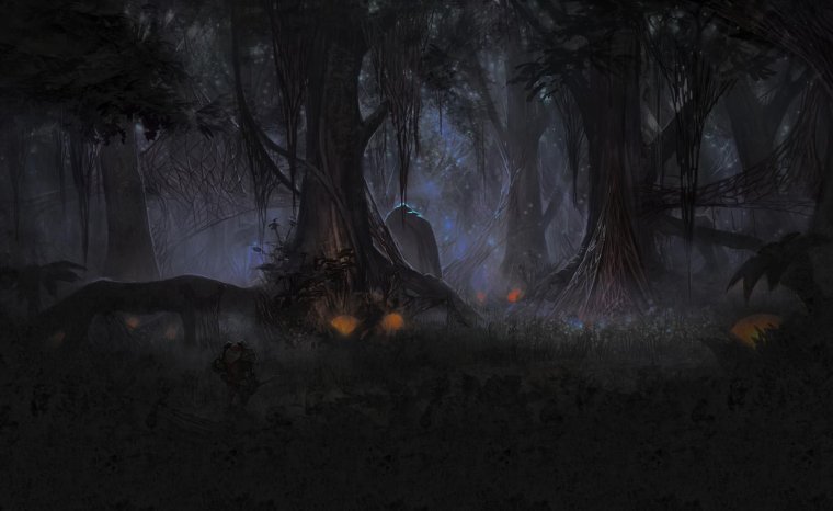 Темный лес арт