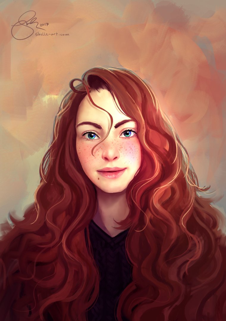 Кудрявый мужчина арт