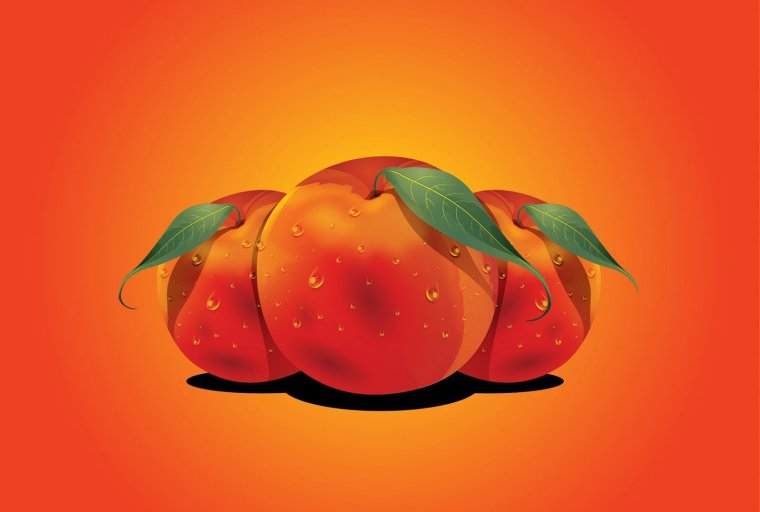 Персик coreldraw