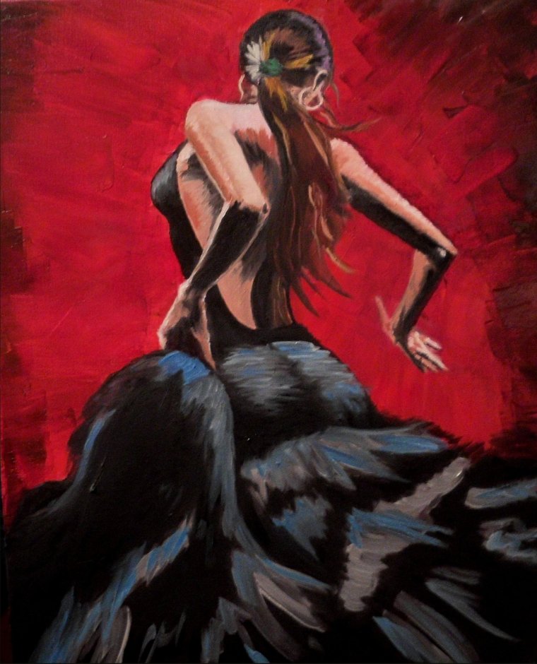 Художник Фабиан Перез картины фламенко