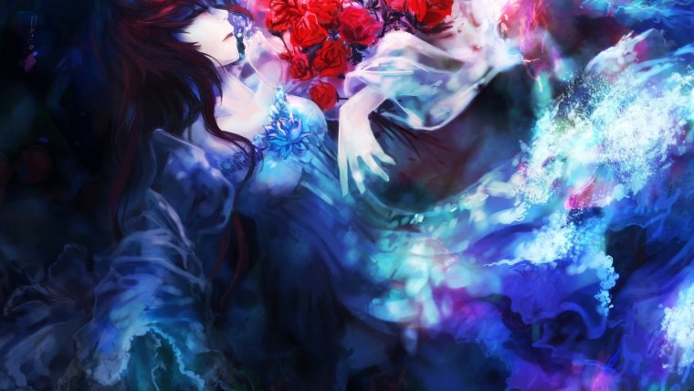 Ад в синем цвете арты