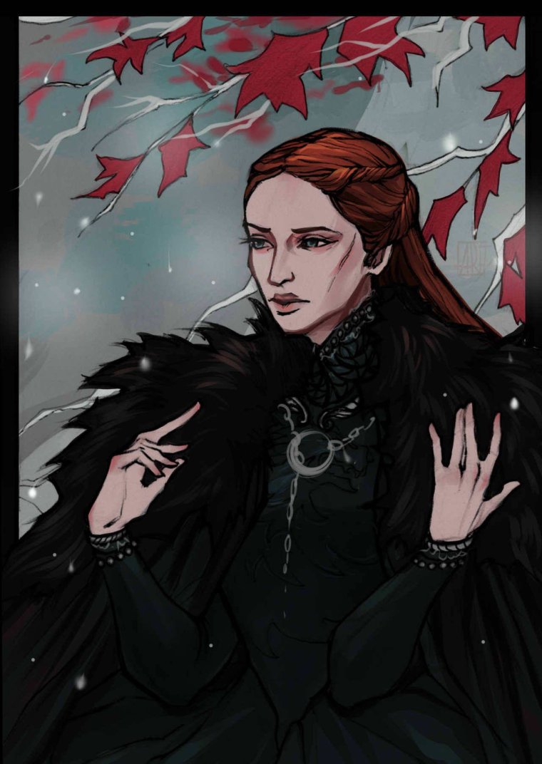 Sansa Starck игра престолов Art
