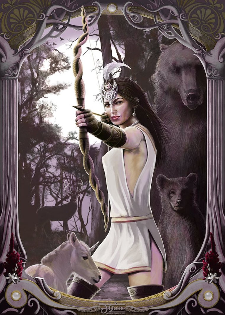 Диана охотница богиня