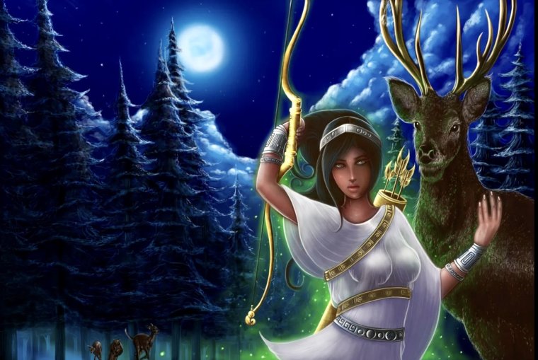 Диана охотница богиня