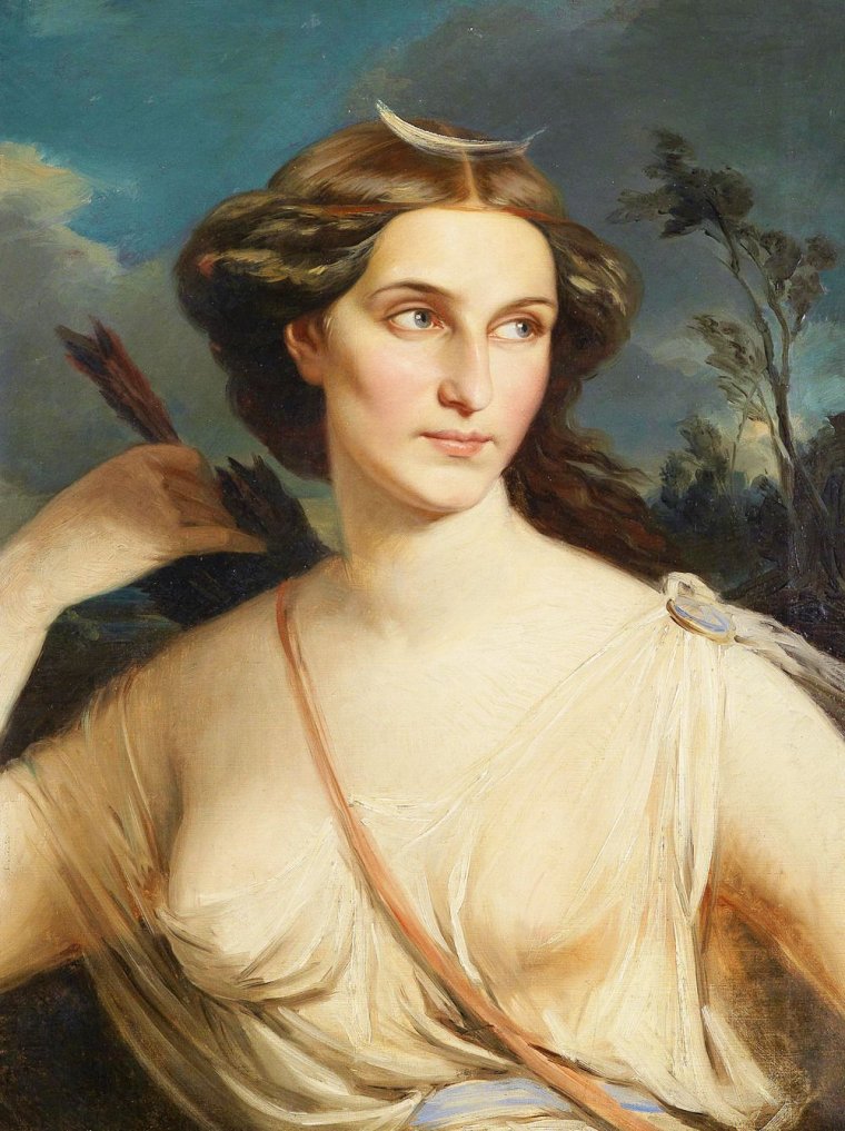 Богиня Диана фэнтези