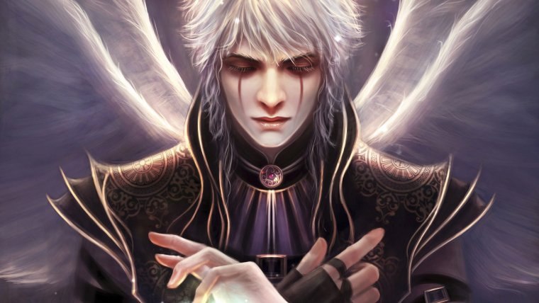 Парень с черными крыльями