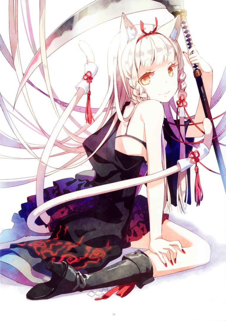 Аниме с косой