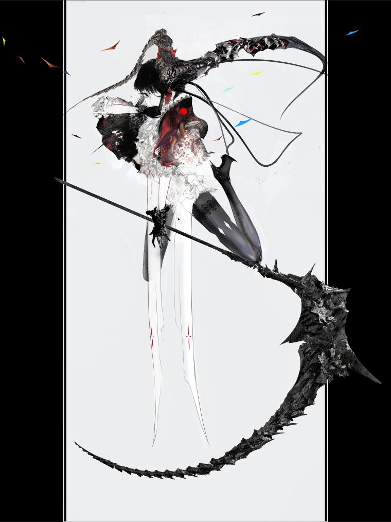 Аниме девушка Жнец