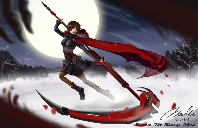 RWBY Ruby Rose оружие