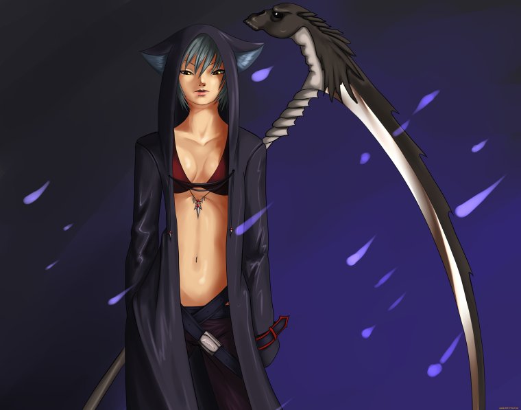 Аниме с косой