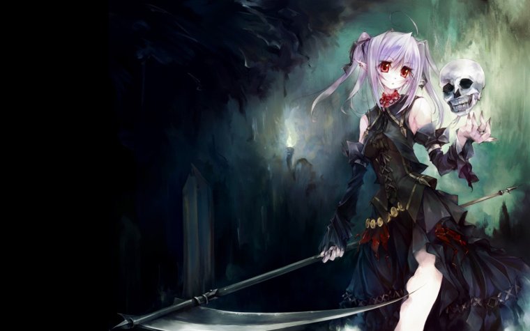 Аниме девушка смерть